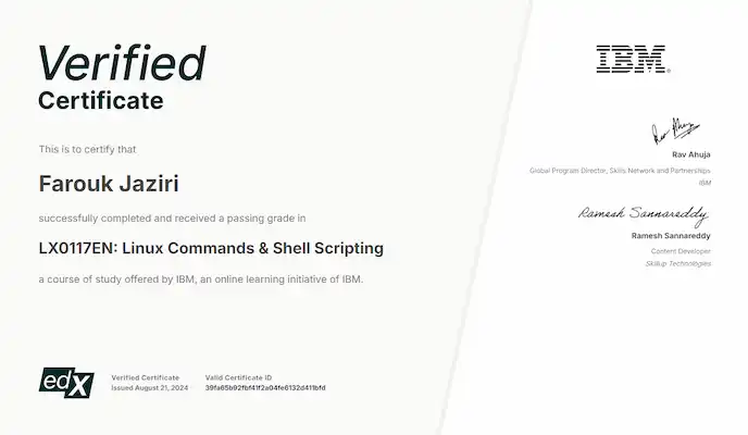 Certification for Linux Commands & Shell Scripting